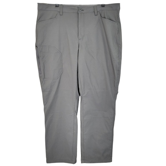 Eddie Bauer Mens Lined Tech Pants Size 40x32 Dark Smoke Gray Fleece NWT - Picture 1 of 12